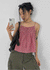 Current Check Sleeveless Blouse