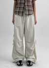 Folk String Nylon Banding Pants