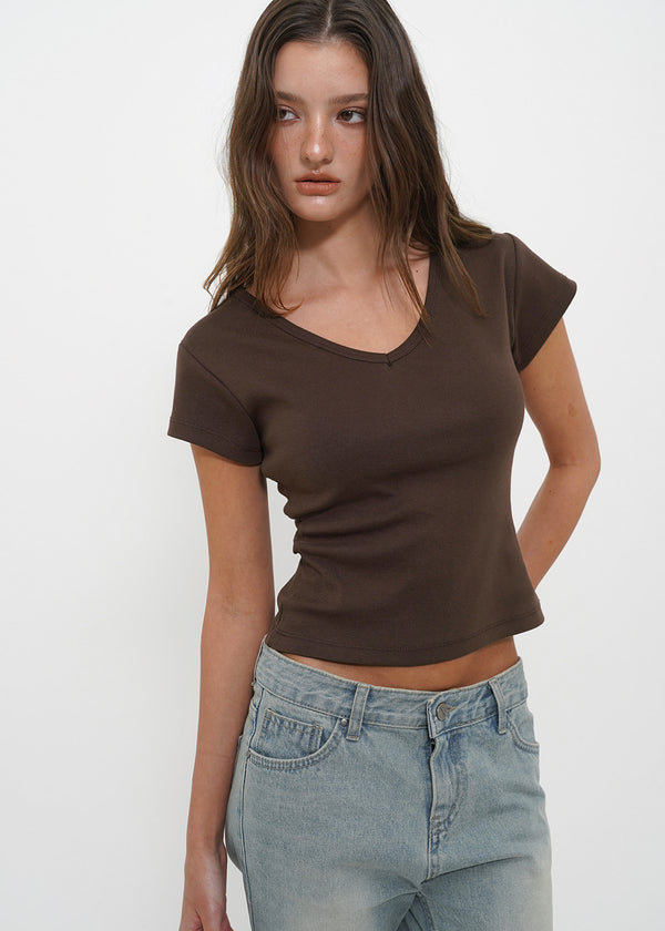 [B-BASIC] Standard Short Sleeve V-Neck Tee (2 SIZE)