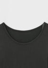 [MADE] T-shirt à manches longues en Tencel 86% en laine pure à encolure U réversible
