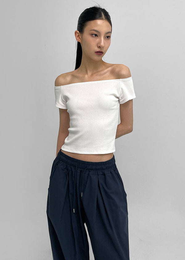 [MADE] Pilot 2-Way Off-Shoulder Short Sleeve Tee