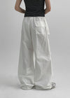 Tinen Nylon Layered Skirt Pants