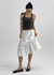 Juviner Banding Frill Midi Skirt