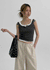 Millard Semi-Crop Button Sleeveless