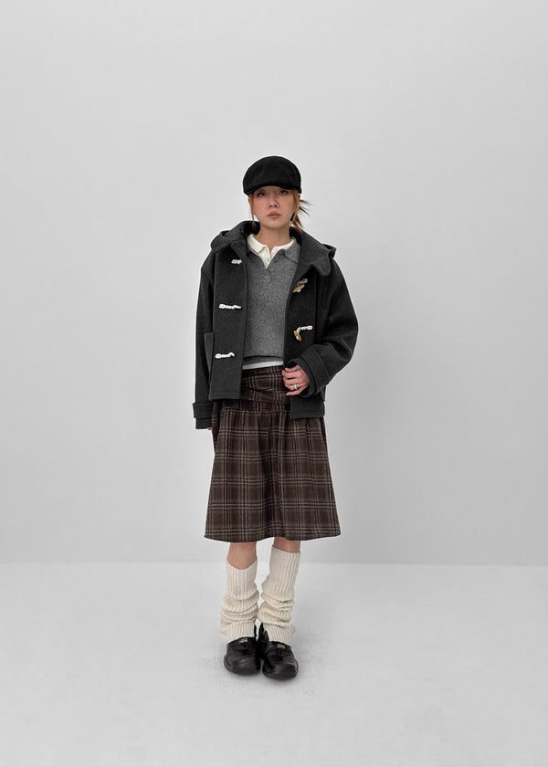 Bollen Duffel Quilted Hooded Short Coat (1 Oz)