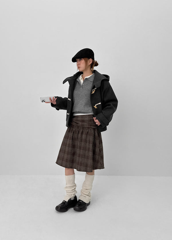 Bollen Duffel Quilted Hooded Short Coat (1 Oz)