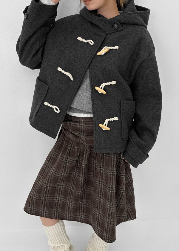 Bollen Duffel Quilted Hooded Short Coat (1 Oz)