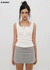 [B-BASIC] Tension Standard Square Henley Neck Sleeveless Top (2 SIZE)