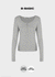 [B-BASIC] Light Standard Henley Neck Long Sleeve T-shirt (2SIZE)