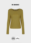 [B-BASIC] Light Standard Round Long Sleeve T-shirt (2size)