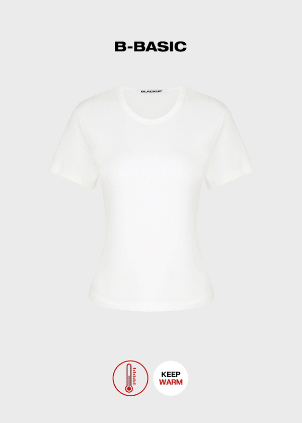 [B-BASIC] Standard Brushed Round Short Sleeve T-Shirt (2SIZE)