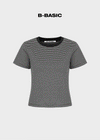 [B-BASIC] Camiseta de manga corta con tirantes (2TAMAÑOS)