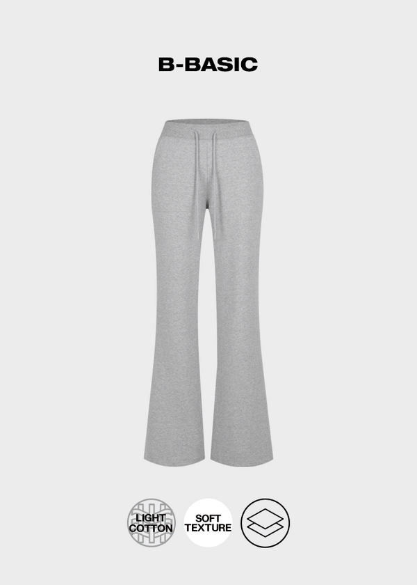 [B-BASIC] Light Sweat Bootcut Banding Pants