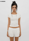 [B-BASIC] Punching Short-Sleeve Tee (2 Sizes)