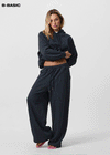 [B-BASIC] Waffle Wide Two-Way Pants