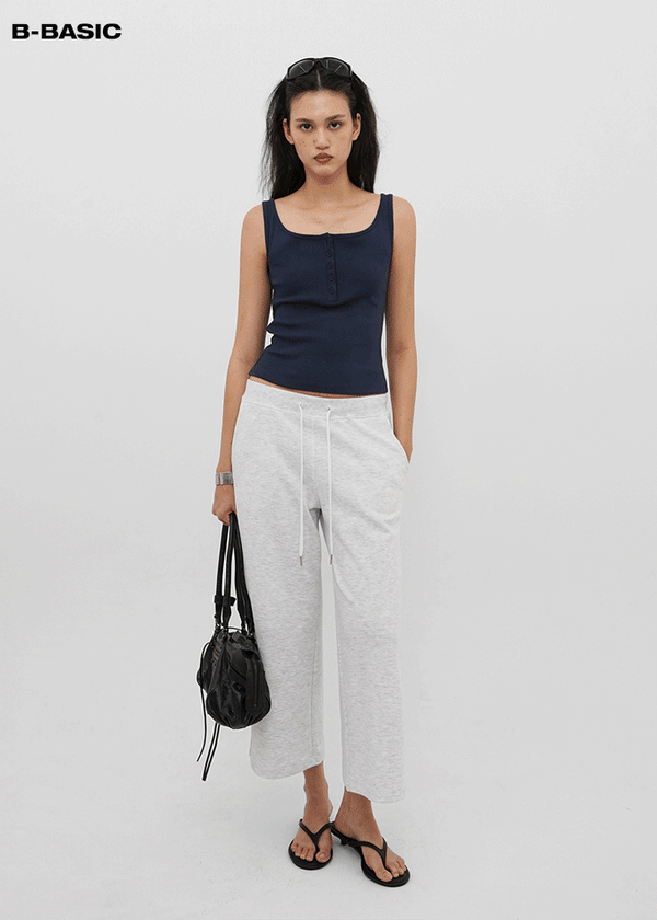 [B-BASIC] Air Sweat Capri Banding Pants