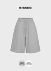 [B-BASIC] กางเกงขาสั้นผ้าฝ้ายหนาแบบเบอร์มิวด้า