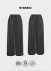 [B-BASIC] Pigment Heavy Sweat Wide Two-way Pants