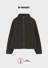 [B-BASIC] Fleece High Neck Zip-up