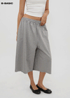 [B-BASIC] Mid-Sweat Cut-Out Bermuda Pants