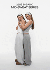 [B-BASIC] Mid-Sweat Cut-Out Wide Pants