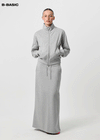 [B-BASIC] Mid-Sweat Low-Waist Elastic Long Skirt