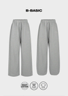 [B-BASIC] Pantalones Anchos de Dos Vías de Sudor Pesado