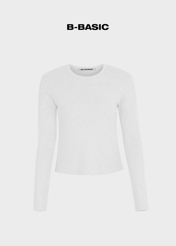 [B-BASIC] Camiseta de manga larga estándar redonda 2TAMAÑO