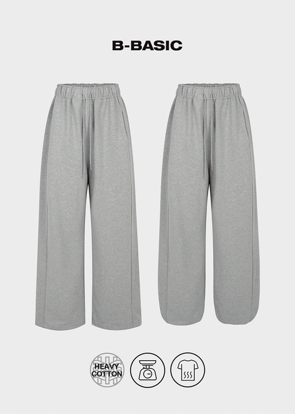 [B-BASIC] Heavy Sweat Wide Two-Way Pants