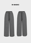 [B-BASIC] Bold Stripe Banding Pants
