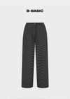 [B-BASIC] Pantalones de Banda Ancha a Rayas