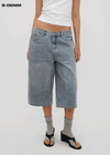 [B-DENIM] SUMMER WASHED BERMUDA JEANS 055