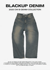 [B-DENIM] WASHING WIDE 046