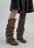 Bybang Folding Suede Long Boots