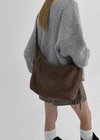 Camellia Suede Crossbody Bag