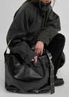 Carving le buckle shoulder bag