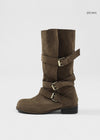 Gruntz Buckle Folding Suede Mid Boots