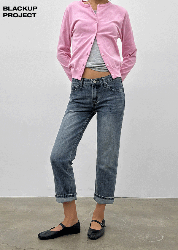 [MADE] Glot Low-Waist Crooked Denim Pants
