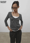 [MADE] Rope & Shirred V-Neck Sleeveless Top