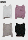 [MADE] Psyche Tencel Off-Shoulder Long Sleeve T-Shirt