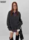 [MADE] Minuet Loose Fit V-neck Wool Knit Cardigan