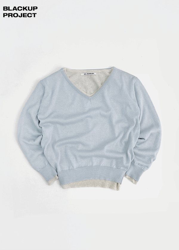 [MADE] Seir Sheer Linen V-Neck Knit