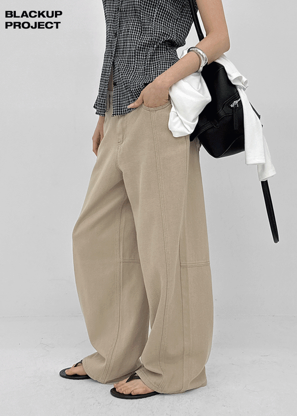 [MADE] Rolly Back-Pocket Summer Wide Cotton Pants