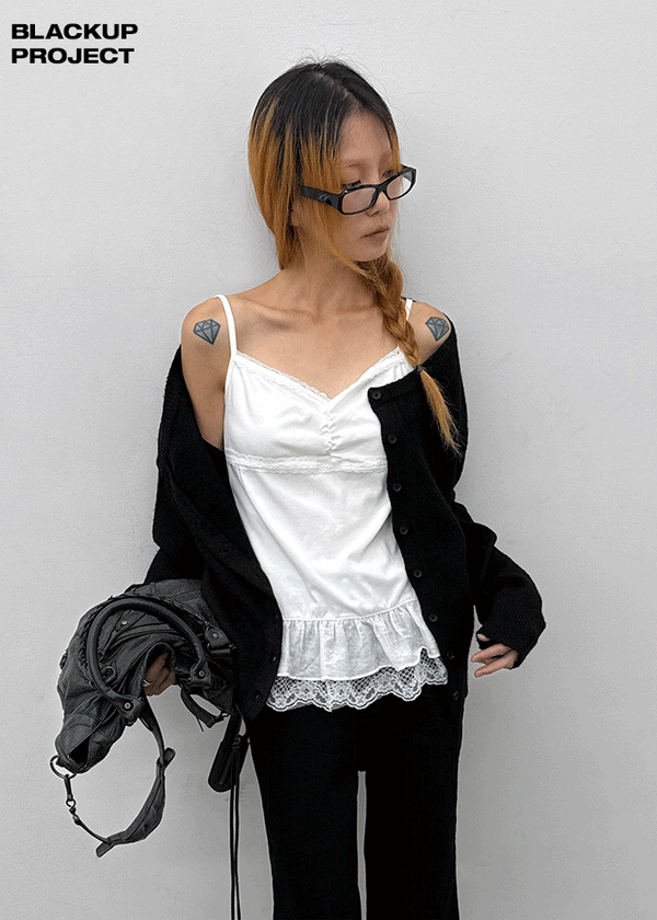 [MADE] Kimiu Wool Off-Shoulder Knit Cardigan