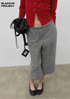 [MADE] Pixiv Summer Stripe Bermuda Banded Pants