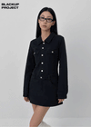 [MADE] Museel Slim Button Mini One Piece