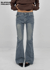 [MADE] Renel Stitch Low-Waist Bootcut Denim Pants