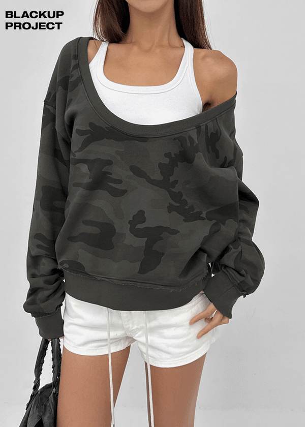 [MADE] Unity U-Neck Fleece Camo Sweatshirt (Available as a set)