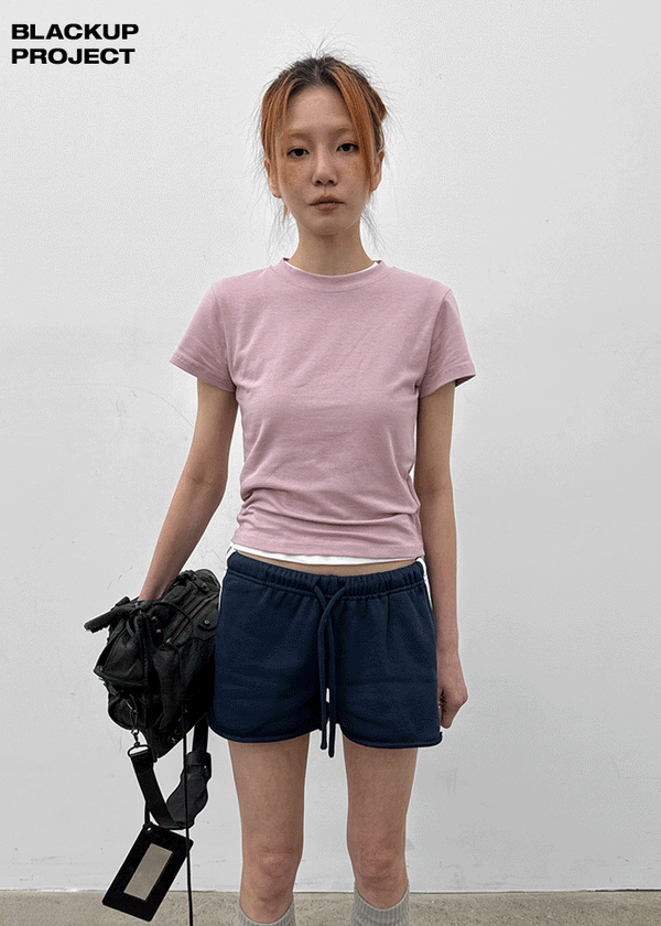 [MADE] Selni Round-Neck Short-Sleeve Tee (Set Available)