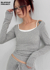 [MADE] Chico Wide U-Neck Long Sleeve T-shirt